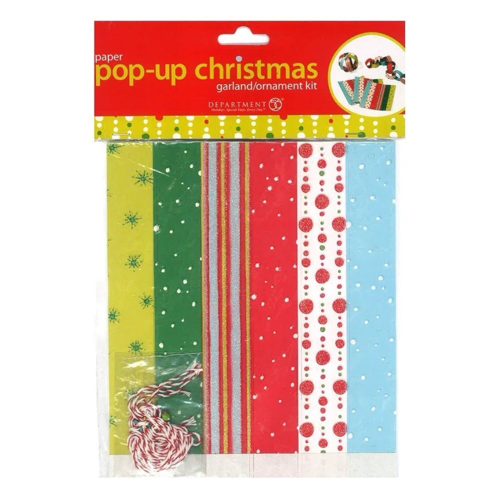 Department 56 Paper Garland Craft Kids Fun Activity NEW